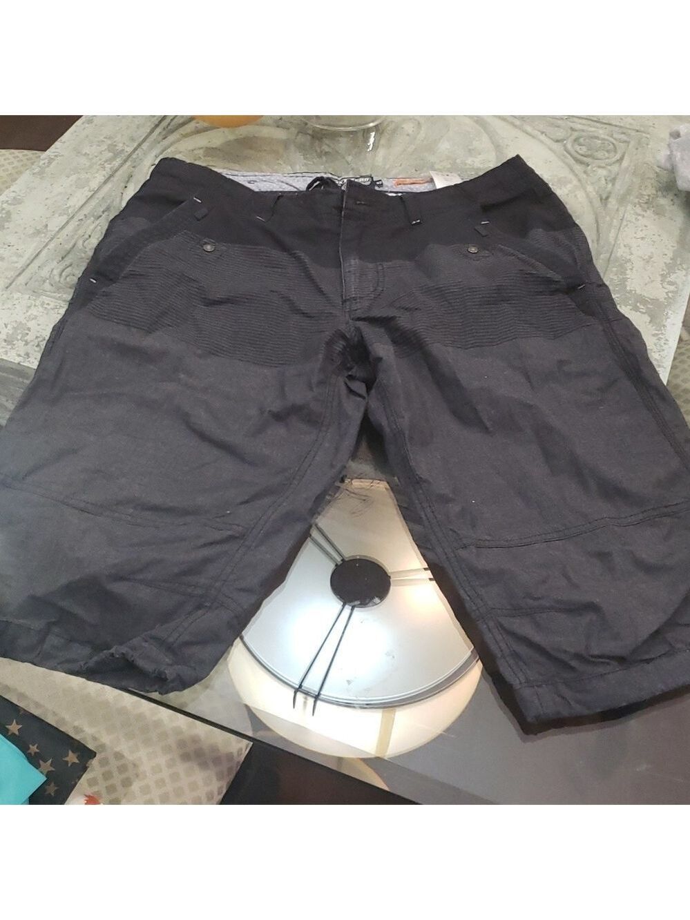 POINT ZERO MEN'S  BLOCK COLORS BERMUDA SHORTS 33